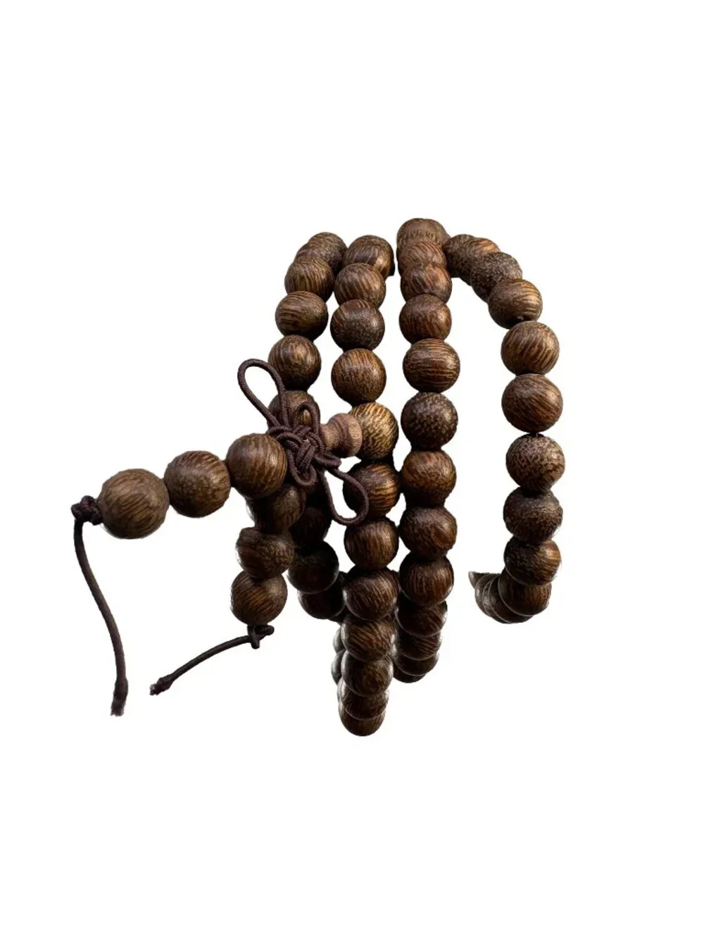 Dark Agarwood Mala Prayer Beads 8mm 108 Beads Meditation Necklace Bracelet 30.8g